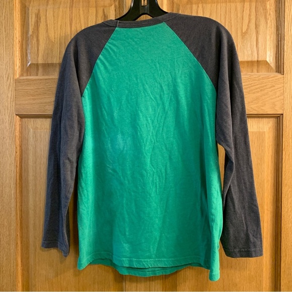 Vtg Official Mojang Minecraft Jinx 3/4 Sleeve Jersey T-Shirt Youth XL Green Gray - Picture 3 of 5